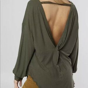 Free People Green Sweater